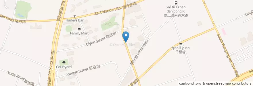 Mapa de ubicacion de 蘇小柳 en 中国, 上海市, 徐匯区.