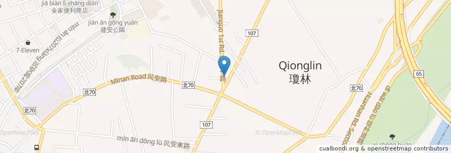 Mapa de ubicacion de GoStation 北基幸運加油站 en تایوان, 新北市, 新莊區.