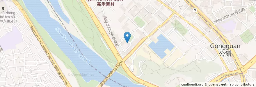 Mapa de ubicacion de NTU garage en Taiwan, Neu-Taipeh, Taipeh.