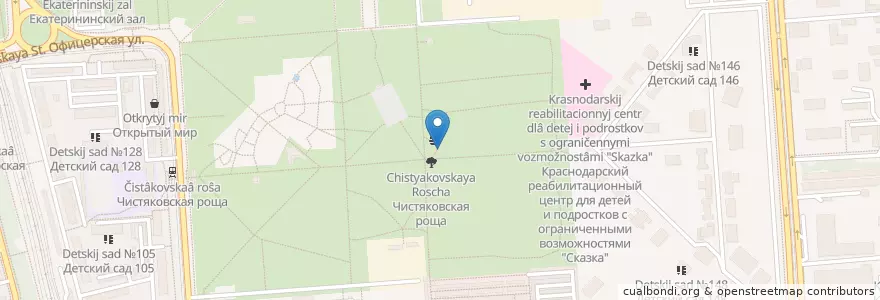 Mapa de ubicacion de Вкуснолюбов en Russia, Distretto Federale Meridionale, Territorio Di Krasnodar, Городской Округ Краснодар.