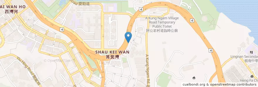 Mapa de ubicacion de 企鵝冰室 en 中国, 広東省, 香港, 香港島, 新界, 東區 Eastern District.