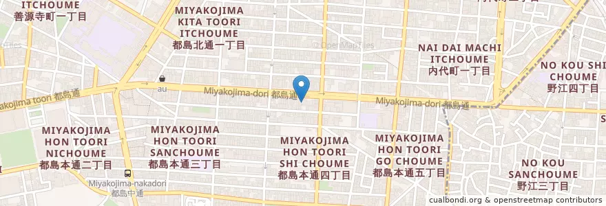 Mapa de ubicacion de 日本酒バル en Giappone, Prefettura Di Osaka, 大阪市, 都島区.