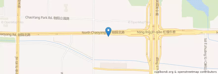 Mapa de ubicacion de 金手匀东北菜 en China, Pekín, Hebei, 朝阳区 / Chaoyang.