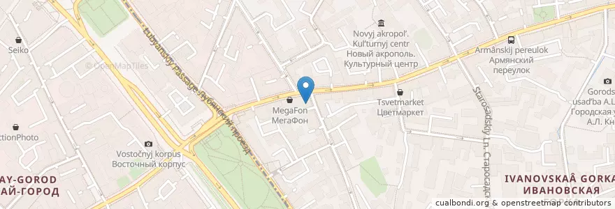 Mapa de ubicacion de Burger Heroes en 俄罗斯/俄羅斯, Центральный Федеральный Округ, Москва, Центральный Административный Округ.