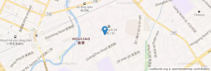 Mapa de ubicacion de 突點咖啡 en 臺灣, 桃園市, 中壢區.