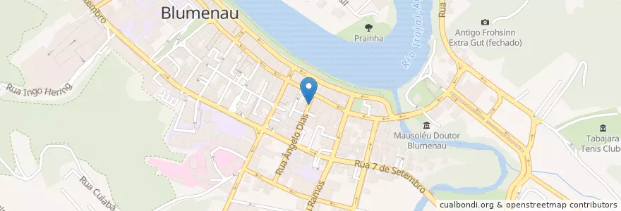 Mapa de ubicacion de Tic Tac en Brazil, South Region, Santa Catarina, Região Geográfica Intermediária De Blumenau, Microrregião De Blumenau, Blumenau.