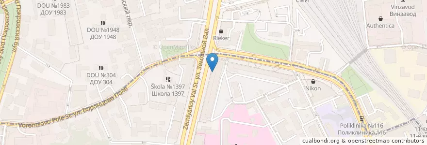 Mapa de ubicacion de Сбербанк en Россия, Центральный Федеральный Округ, Москва, Центральный Административный Округ, Басманный Район.