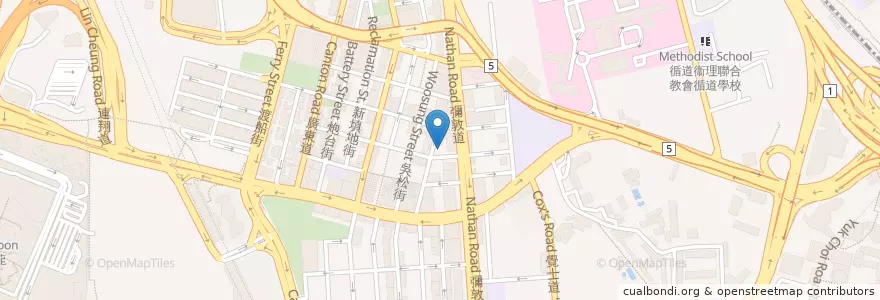 Mapa de ubicacion de 佳佳甜品 Kai Kai Desert en 中国, 广东省, 香港 Hong Kong, 九龍 Kowloon, 新界 New Territories, 油尖旺區 Yau Tsim Mong District.