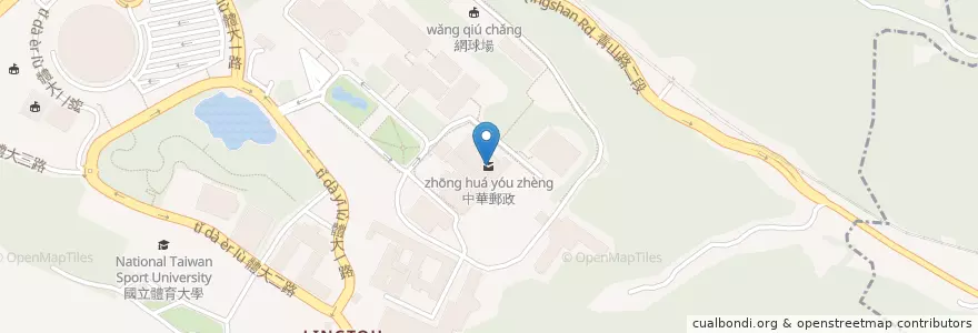 Mapa de ubicacion de 中華郵政 en Taiwan, Taoyuan, Guishan.