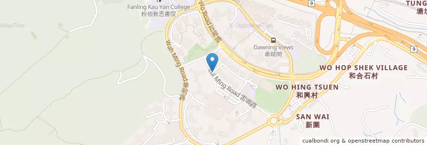 Mapa de ubicacion de Pizza Hut en 중국, 홍콩, 광둥성, 신제, 北區 North District.