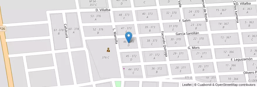 Mapa de ubicacion de 46 - 373 D en آرژانتین, Salta, Capital, Municipio De Salta, Salta.