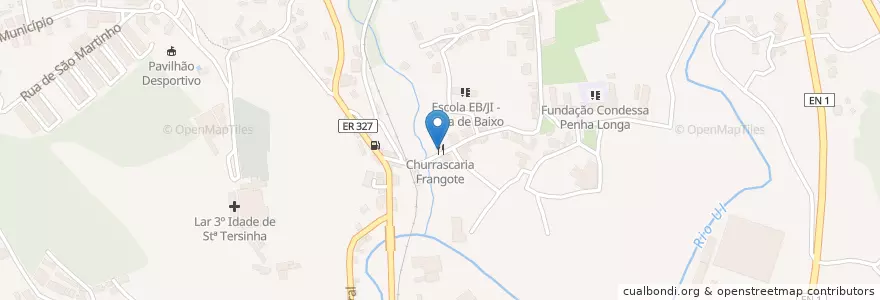 Mapa de ubicacion de Churrascaria Franghot en البرتغال, آويرو, المنطقة الشمالية (البرتغال), Área Metropolitana Do Porto, Oliveira De Azeméis, Vila De Cucujães.