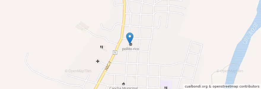 Mapa de ubicacion de pollito rico en Nicarágua, Estelí, Condega (Municipio).