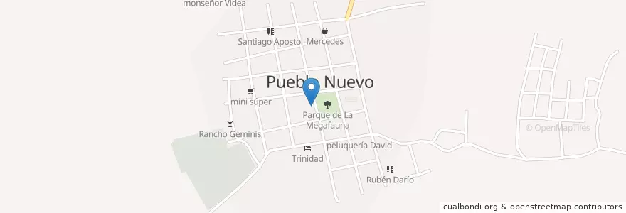Mapa de ubicacion de Policia en Nicaragua, Estelí, Pueblo Nuevo (Municipio).