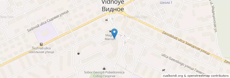 Mapa de ubicacion de Старая Прага en روسيا, Центральный Федеральный Округ, محافظة موسكو, Ленинский Городской Округ.
