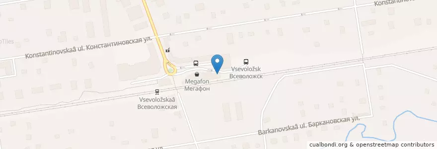Mapa de ubicacion de Сбербанк en Rusland, Северо-Западный Федеральный Округ, Oblast Leningrad, Всеволожский Район, Город Всеволожск.