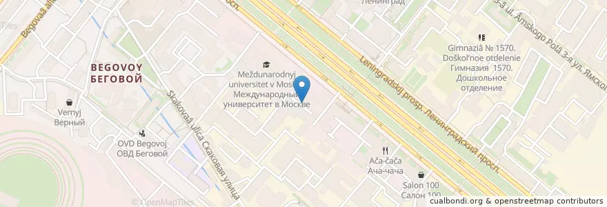 Mapa de ubicacion de Cup n Cup en Russia, Central Federal District, Moscow, Begovoy District.