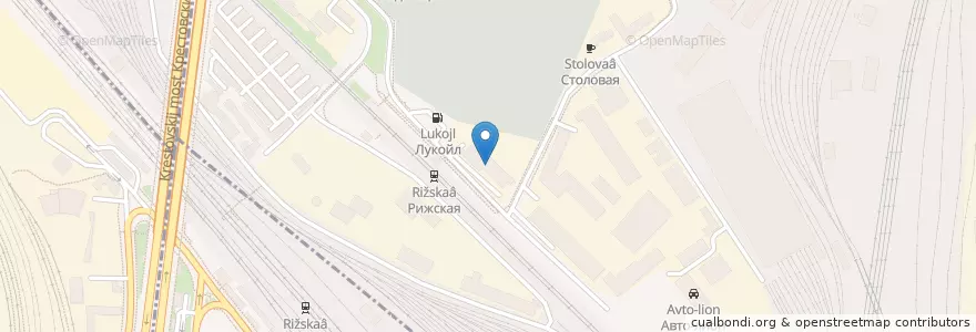 Mapa de ubicacion de Столовая en Rusia, Distrito Federal Central, Москва, Северо-Восточный Административный Округ, Алексеевский Район.