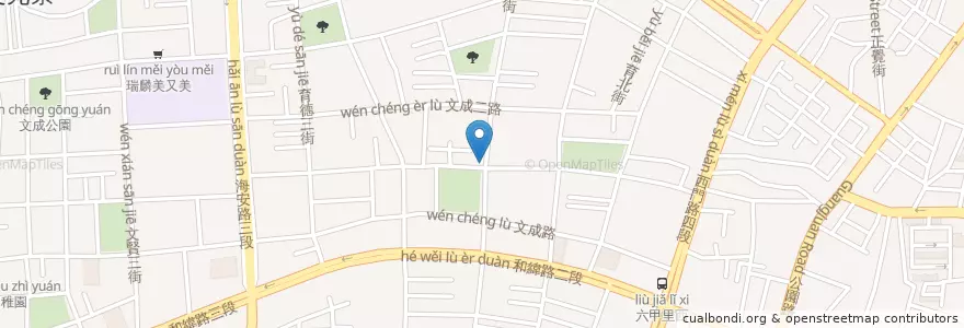 Mapa de ubicacion de 大新中醫藥器材行 en 臺灣, 臺南市, 北區.