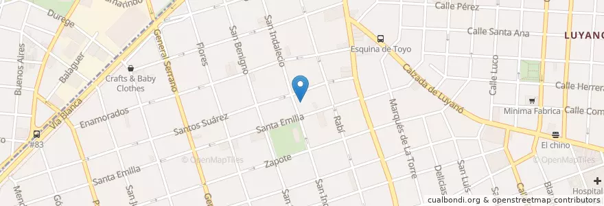 Mapa de ubicacion de El Ava en 古巴, La Habana, Diez De Octubre.