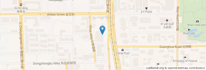 Mapa de ubicacion de 锦州银行 en China, Pequim, Hebei, 东城区.