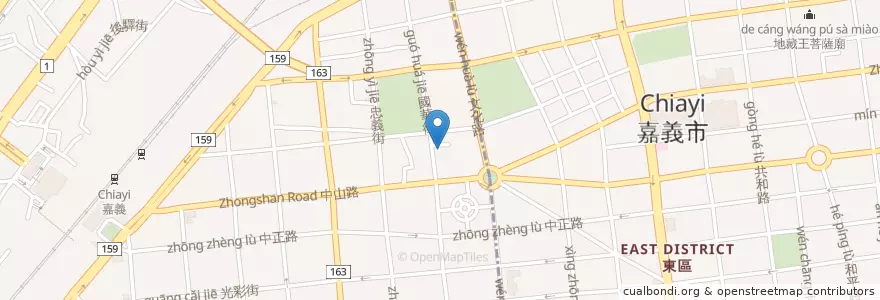Mapa de ubicacion de 品田牧場 en 台湾, 台湾省, 嘉義市, 嘉義県.