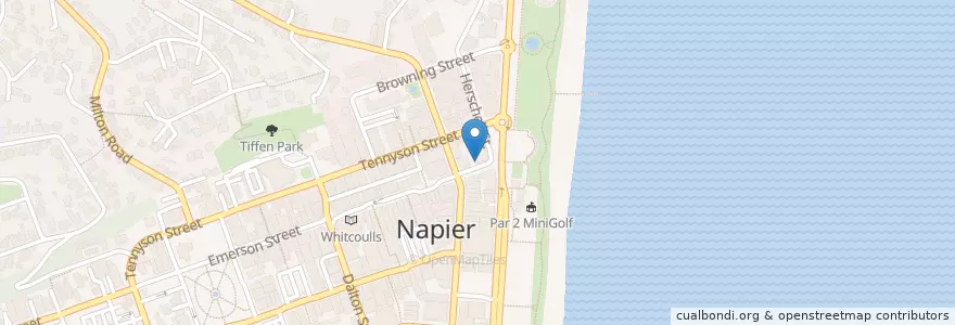 Mapa de ubicacion de Deco Delights Ice Cream Parlour en نيوزيلندا, Hawke's Bay, Napier City.