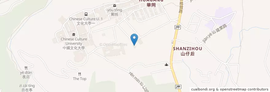 Mapa de ubicacion de 美軍俱樂部美式餐廳 en Taïwan, Nouveau Taipei, Taipei, District De Shilin.