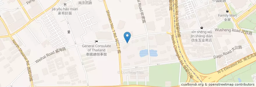 Mapa de ubicacion de Viva en الصين, شانغهاي, 静安区.