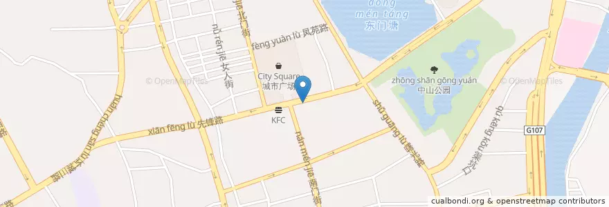 Mapa de ubicacion de 万岁回转寿司 en China, Guangdong, Qingyuan City, Qingcheng District, The Street Of Phoenix.