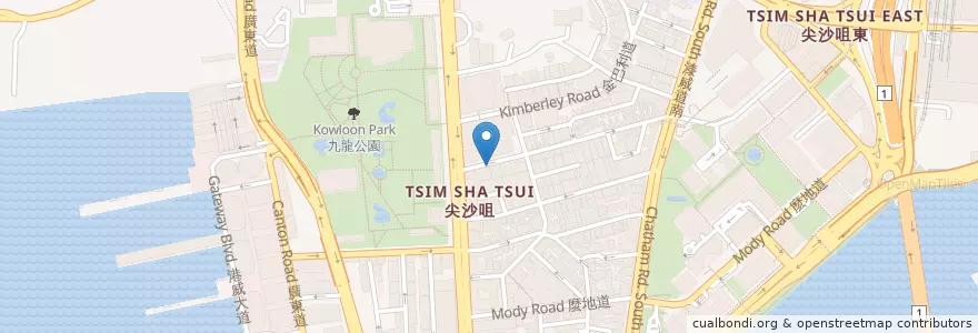 Mapa de ubicacion de Cali-Mex en China, Guangdong, Hong Kong, Kowloon, New Territories, Yau Tsim Mong District.