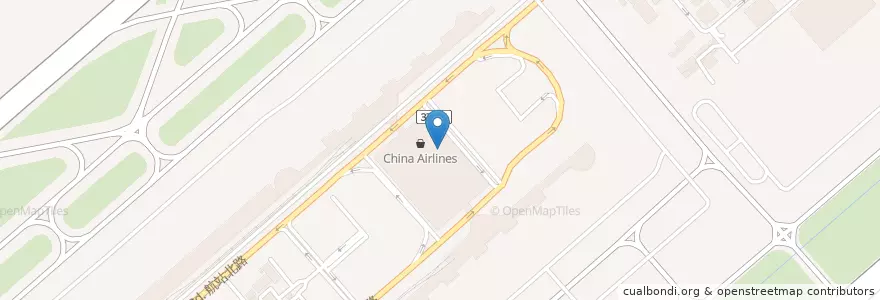 Mapa de ubicacion de 兆豐國際商銀 en 臺灣, 桃園市, 大園區.
