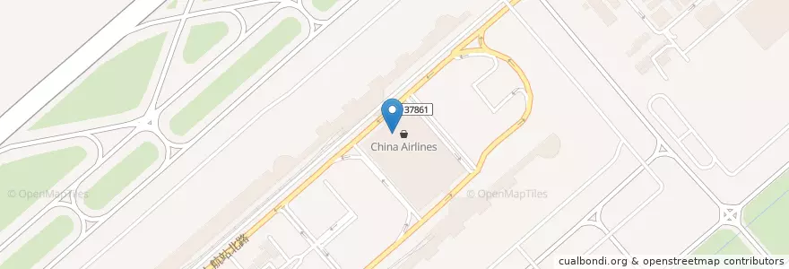 Mapa de ubicacion de 華航貴賓室 en 臺灣, 桃園市, 大園區.