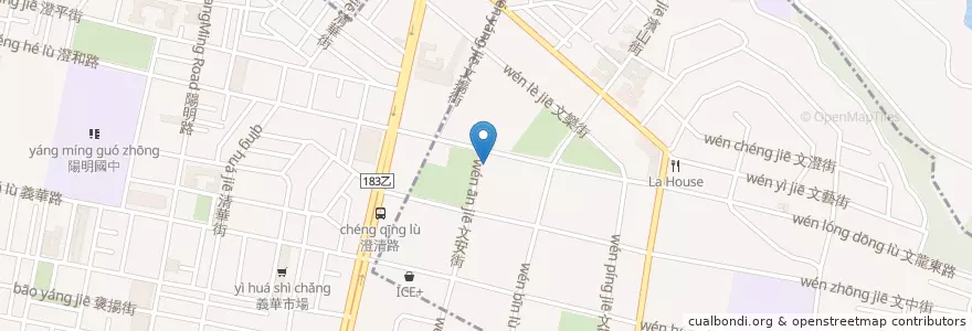 Mapa de ubicacion de 235巷義大利麵文山店 en Taïwan, Kaohsiung, Fengshan.