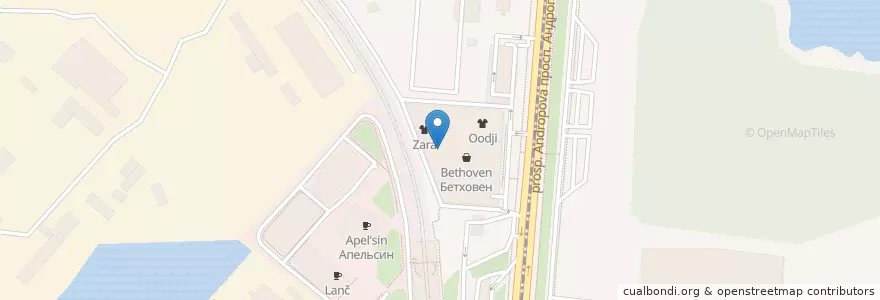 Mapa de ubicacion de Teremok en Russia, Central Federal District, Moscow, Southern Administrative Okrug, Danilovsky District.