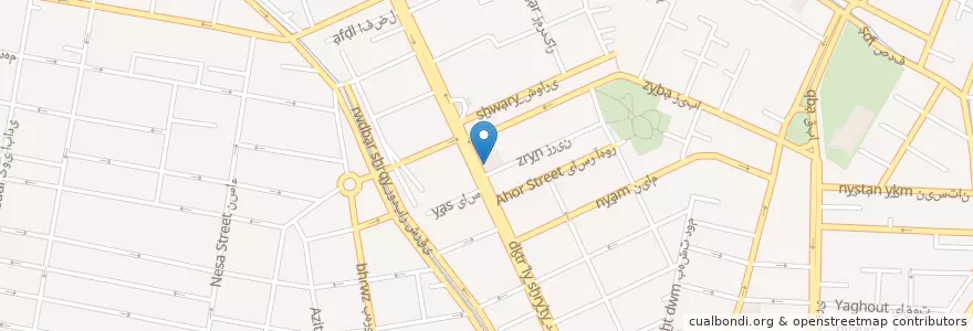 Mapa de ubicacion de کافه ۶۴ en Irán, Teherán, شهرستان تهران, Teherán, بخش مرکزی شهرستان تهران.