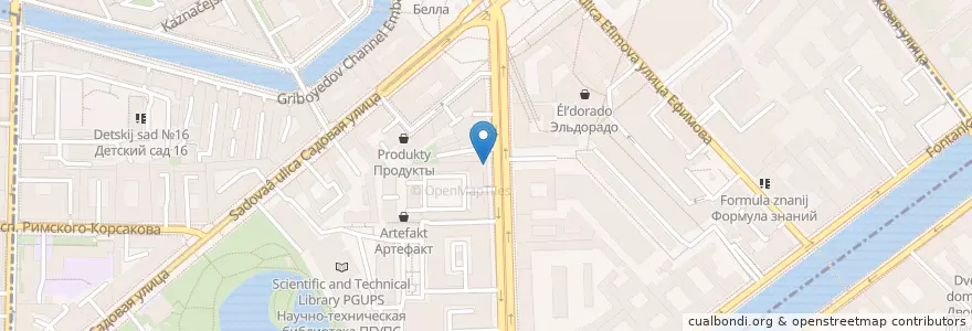 Mapa de ubicacion de Mix en 俄罗斯/俄羅斯, Северо-Западный Федеральный Округ, 列宁格勒州, Санкт-Петербург, Адмиралтейский Район, Сенной Округ.