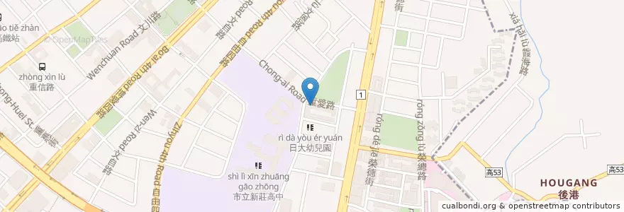 Mapa de ubicacion de 八方雲集 en 臺灣, 高雄市, 左營區.