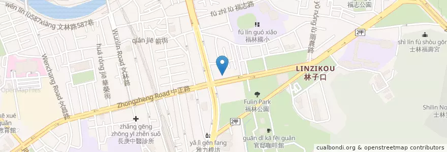 Mapa de ubicacion de MB WHITE COFFEE en Taiwan, New Taipei, Taipei, Shilin District.