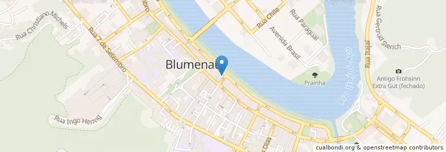 Mapa de ubicacion de Cebip en برزیل, منطقه جنوب برزیل, سانتا کاتارینا, Região Geográfica Intermediária De Blumenau, Microrregião De Blumenau, Blumenau.