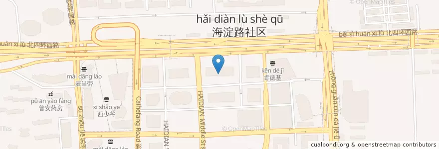 Mapa de ubicacion de 招商银行 en Çin, Pekin, Hebei, 海淀区.
