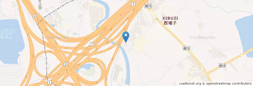 Mapa de ubicacion de 台灣番鴨牧場 en 臺灣, 桃園市, 蘆竹區, 桃園區.