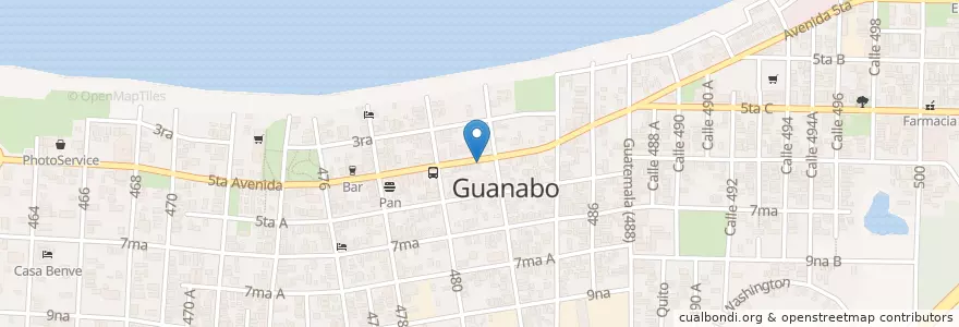 Mapa de ubicacion de Restaurant Italnova en کوبا, La Habana, Habana Del Este.