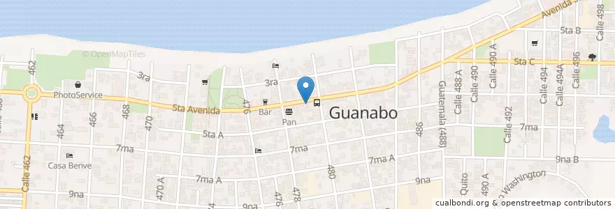 Mapa de ubicacion de Dulce Crema en Küba, La Habana, Habana Del Este.