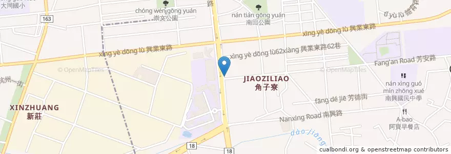 Mapa de ubicacion de 溢香食堂 en 臺灣, 臺灣省, 嘉義市, 嘉義縣, 東區.