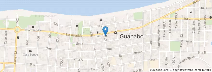 Mapa de ubicacion de Hatuey en Cuba, La Habana, Habana Del Este.