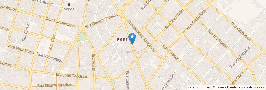 Mapa de ubicacion de Estacionamento Itaú en 巴西, 东南部, 圣保罗, Região Geográfica Intermediária De São Paulo, Região Metropolitana De São Paulo, Região Imediata De São Paulo, 聖保羅.