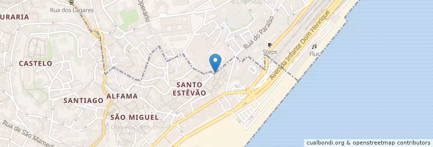 Mapa de ubicacion de Sr. Fado en Portugal, Lisbonne, Grande Lisboa, Lisbonne, Santa Maria Maior.