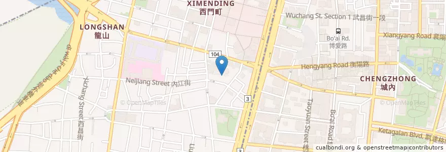 Mapa de ubicacion de The garden en Taiwan, 新北市, Taipei, 萬華區.