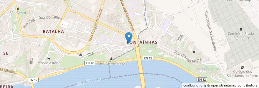 Mapa de ubicacion de Sotocal en 葡萄牙, 北部大區, Área Metropolitana Do Porto, Porto, Porto, Bonfim.